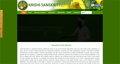 Desktop Screenshot of krishisanskriti.org